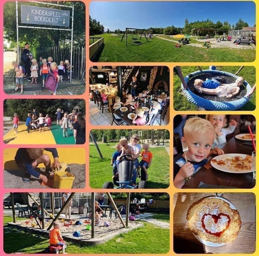 Pipowagens Bij Pannenkoekenrestaurant & Camping De Koppenjan 'Een Uniek Verblijf Met Kinderspeelboerderij' Jubbega-Schurega Ngoại thất bức ảnh